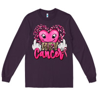 Hey Cancer With Middle Fingers Long Sleeve Tee | Teevron
