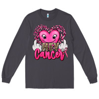 Smoke hey cancer with middle fingers Long Sleeve Tee - AdoDesignShop