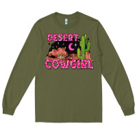 Army Green desert cowgirl Long Sleeve Tee - Zillion Design Studio
