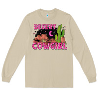 Mushroom desert cowgirl Long Sleeve Tee - Zillion Design Studio
