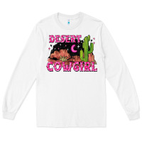White desert cowgirl Long Sleeve Tee - Zillion Design Studio