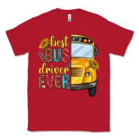 Red best bus driver ever Classic Tee - texasbilliewilder