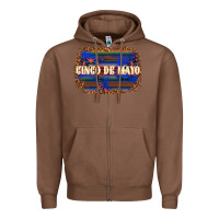 Chestnut Cinco de Mayo Zipper Hoodie - texasbilliewilder