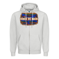 Dove Grey Cinco de Mayo Zipper Hoodie - texasbilliewilder