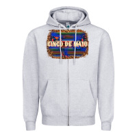 Heather Grey Cinco de Mayo Zipper Hoodie - texasbilliewilder