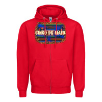 Red Cinco de Mayo Zipper Hoodie - texasbilliewilder