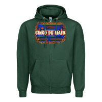Sports Green Cinco de Mayo Zipper Hoodie - texasbilliewilder