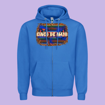 Cinco De Mayo Zipper Hoodie Designed By Texasbilliewilder