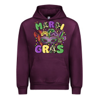 Mauve Wine mardi gras Urban Hoodie - MaliasSmallBusiness