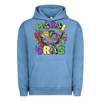 Pigment Pebble Blue mardi gras Urban Hoodie - MaliasSmallBusiness