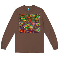 Chestnut Mardi gras king cake and crawfish Long Sleeve Tee - RanaPortraitStore
