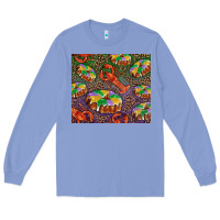 Colony Blue Mardi gras king cake and crawfish Long Sleeve Tee - RanaPortraitStore