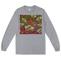 Heather Grey Mardi gras king cake and crawfish Long Sleeve Tee - RanaPortraitStore