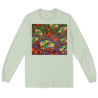 Matcha Mardi gras king cake and crawfish Long Sleeve Tee - RanaPortraitStore