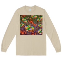 Mushroom Mardi gras king cake and crawfish Long Sleeve Tee - RanaPortraitStore