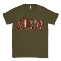 Army Green xoxo horse Classic Tee - RanaPortraitStore