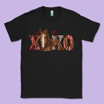 Xoxo Horse Classic Tee Designed By Ranaportraitstore