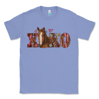 Colony Blue xoxo horse Classic Tee - RanaPortraitStore