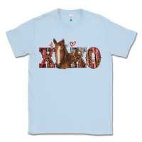 Dusty Blue xoxo horse Classic Tee - RanaPortraitStore
