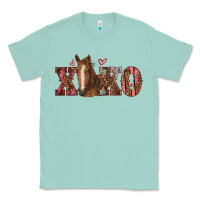 Seafoam xoxo horse Classic Tee - RanaPortraitStore