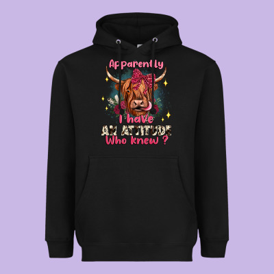 Apparently I Have An Attitude Who Knew Heavyweight Hoodie Designed By Jahusdesignshop