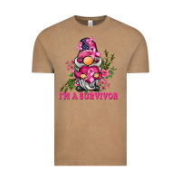 Vintage Coffee i'm a survivor gnome Vintage Tee - BarkalooDesign