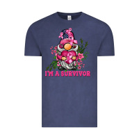 Vintage Denim i'm a survivor gnome Vintage Tee - BarkalooDesign