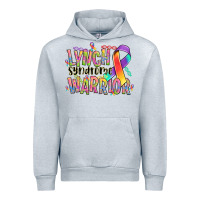 Heather Grey lynch syndrome warrior Urban Hoodie - NancyCooperArtShop