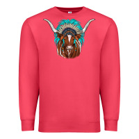 Cardinal texas longhorn indian headdress Premium Sweatshirt - JahusDesignShop