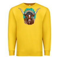 Lemon texas longhorn indian headdress Premium Sweatshirt - JahusDesignShop