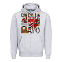 Heather Grey Cinco de Mayo Truck Zipper Hoodie - texasbilliewilder