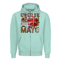 Seafoam Cinco de Mayo Truck Zipper Hoodie - texasbilliewilder