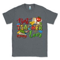 Charcoal Heather best teacher ever Classic Tee - texasbilliewilder