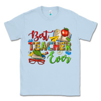 Dusty Blue best teacher ever Classic Tee - texasbilliewilder