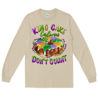 Mushroom mardi gras king cake calories don't count Long Sleeve Tee - RanaPortraitStore