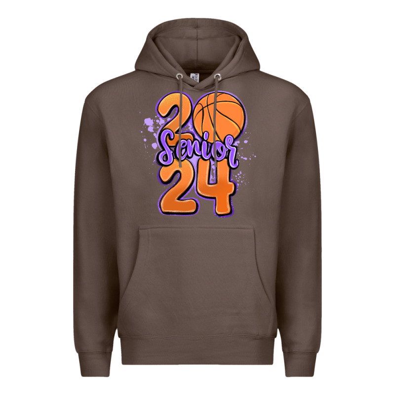 Senior 2024 Basketball Premium Hoodie by MaliasSmallBusiness | Teevron