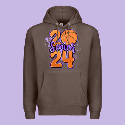 Senior 2024 Basketball Premium Hoodie Designed By Maliassmallbusiness