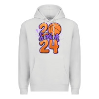 Dove Grey senior 2024 basketball Premium Hoodie - MaliasSmallBusiness