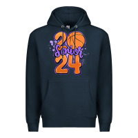 Navy senior 2024 basketball Premium Hoodie - MaliasSmallBusiness