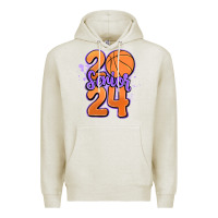 Oatmeal Heather senior 2024 basketball Premium Hoodie - MaliasSmallBusiness