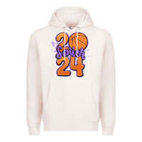 Pale Pink senior 2024 basketball Premium Hoodie - MaliasSmallBusiness