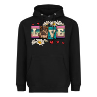 Black love dog Heavyweight Hoodie - AdoDesignShop