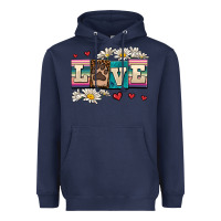 Navy love dog Heavyweight Hoodie - AdoDesignShop