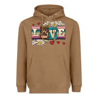 Toasted Coconut love dog Heavyweight Hoodie - AdoDesignShop