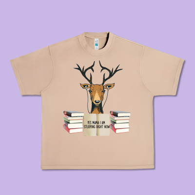 Yes Mama I Am Studying Right Now, Deer Urban Heavy Tee Designed By Bettercallsaul