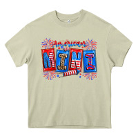 Mossy american mini Heavy Core Tee - CowhideDigitalArt