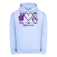 Pigment Grape Ice Peace love cure Testicular Cancer Urban Hoodie - NancyCooperArtShop