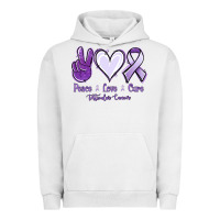 Pigment Lunar Rock Peace love cure Testicular Cancer Urban Hoodie - NancyCooperArtShop