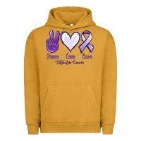 Pigment Peanut Butter Peace love cure Testicular Cancer Urban Hoodie - NancyCooperArtShop