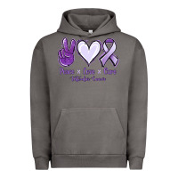 Pigment Tornado Peace love cure Testicular Cancer Urban Hoodie - NancyCooperArtShop